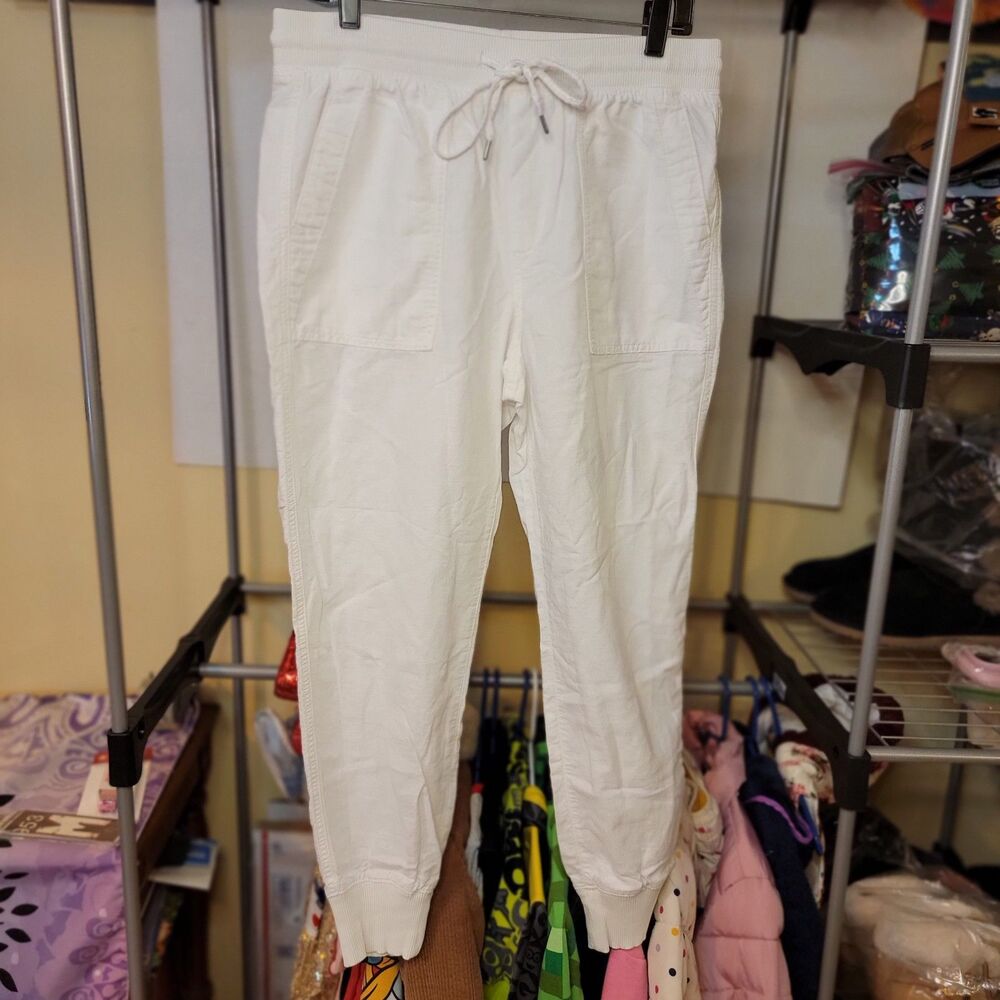 Gap Pants White Drawstrings - Size Medium